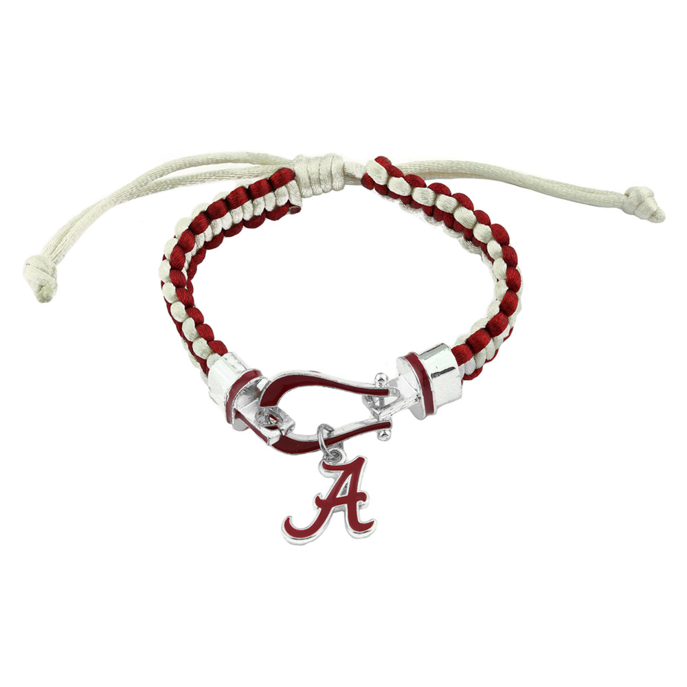 New Alabama Crimson Tide Lucky Charm Bracelet, Gift for Her Mom Him Dad, NCAA